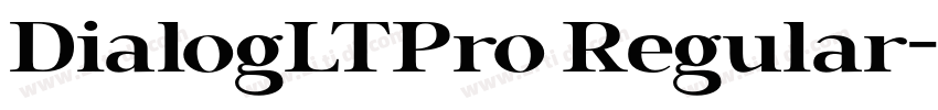 DialogLTPro Regular字体转换